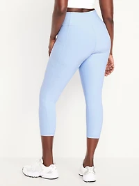High-Waisted PowerSoft Crop Pocket Leggings