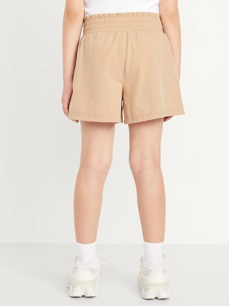 High-Waisted StretchTech Performance Shorts for Girls