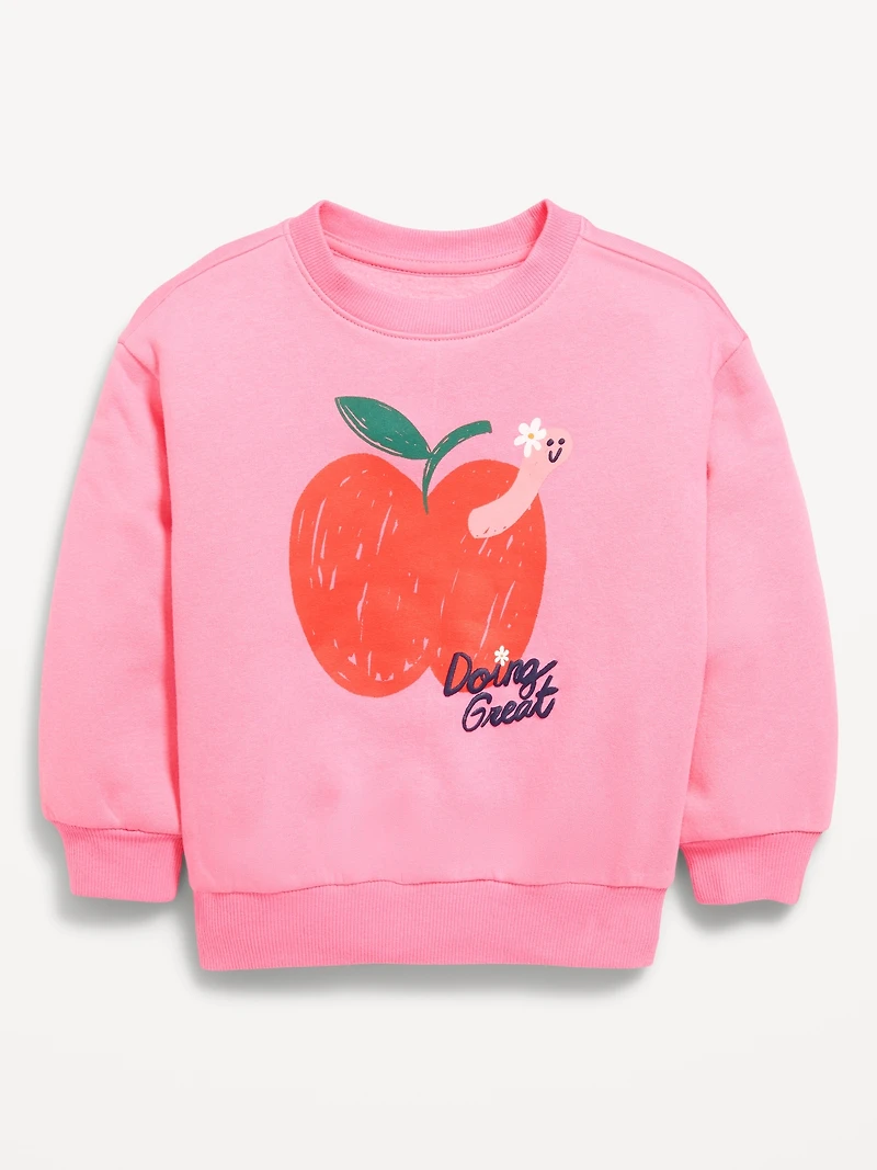 Long-Sleeve Graphic Sweatshirt for Toddler Girls