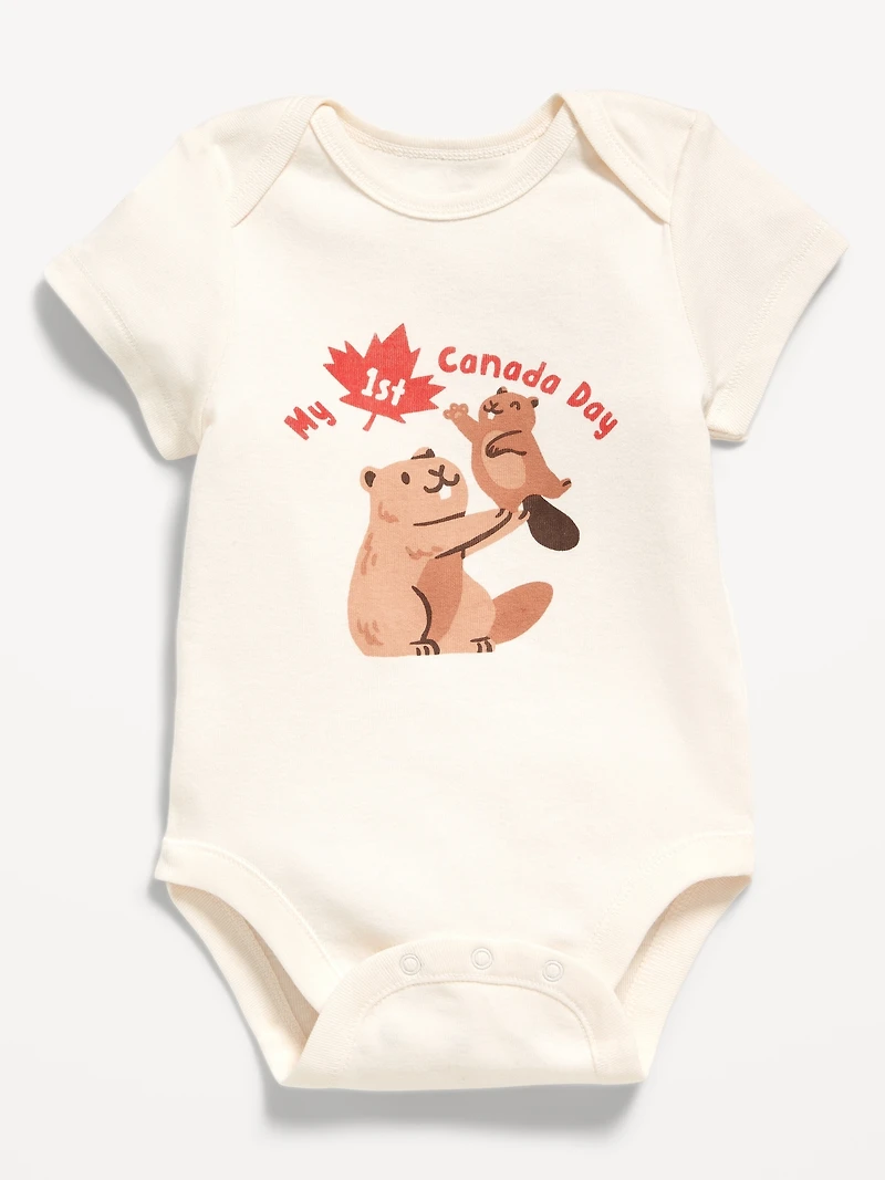 Short-Sleeve Graphic Bodysuit for Baby