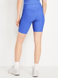 High-Waisted PowerSoft Biker Shorts -- 8-inch inseam