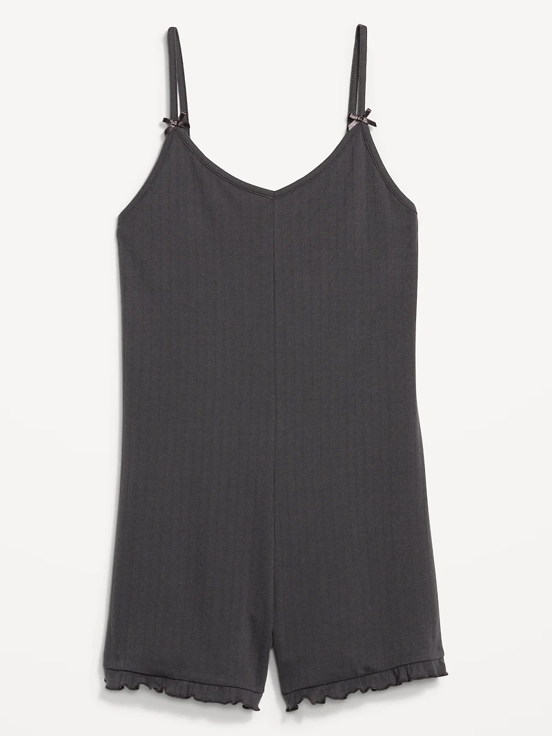 Pointelle Pajama Romper
