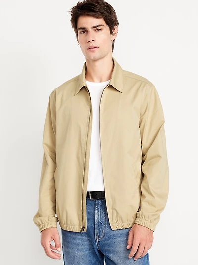 Lightweight Twill Zip Jacket