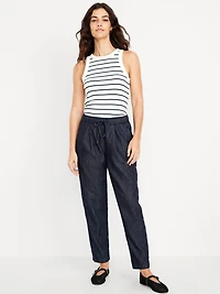 High-Waisted Billie Straight Ankle Trouser
