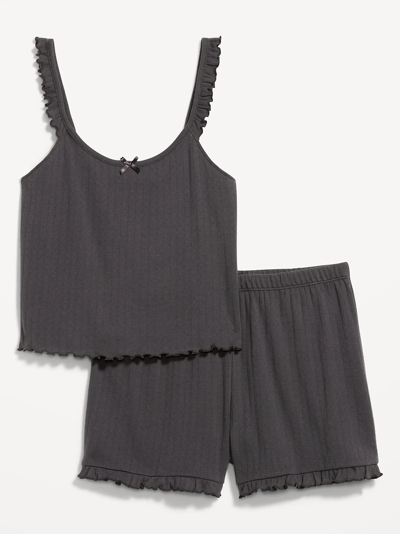 Pointelle Pajama Short Set
