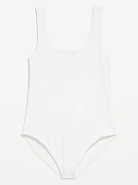 Double-Layer Scoop-Neck Bodysuit