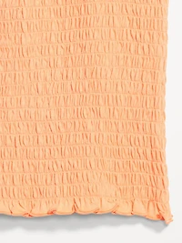 Sleeveless Smocked Crop Top