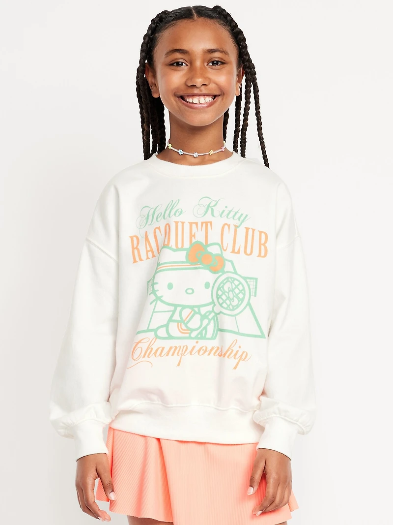 Hello Kitty® Oversized Graphic Tunic Sweatshirt for Girls