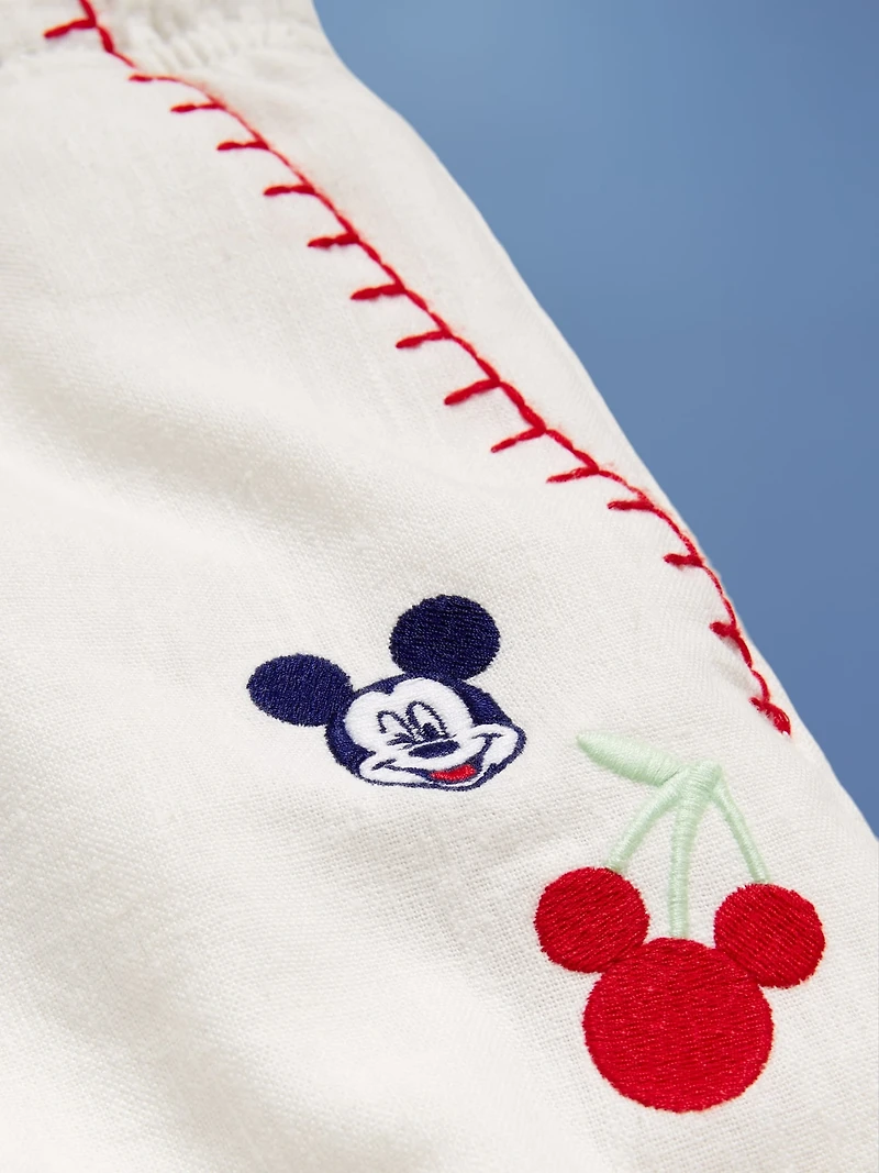 Old Navy x Disney© Mickey Mouse Knee Length Linen-Blend Shorts for Boys