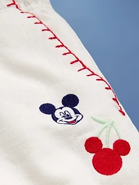 Old Navy x Disney© Mickey Mouse Knee Length Linen-Blend Shorts for Boys