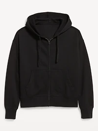 Cropped Rotation Oversized Zip Hoodie