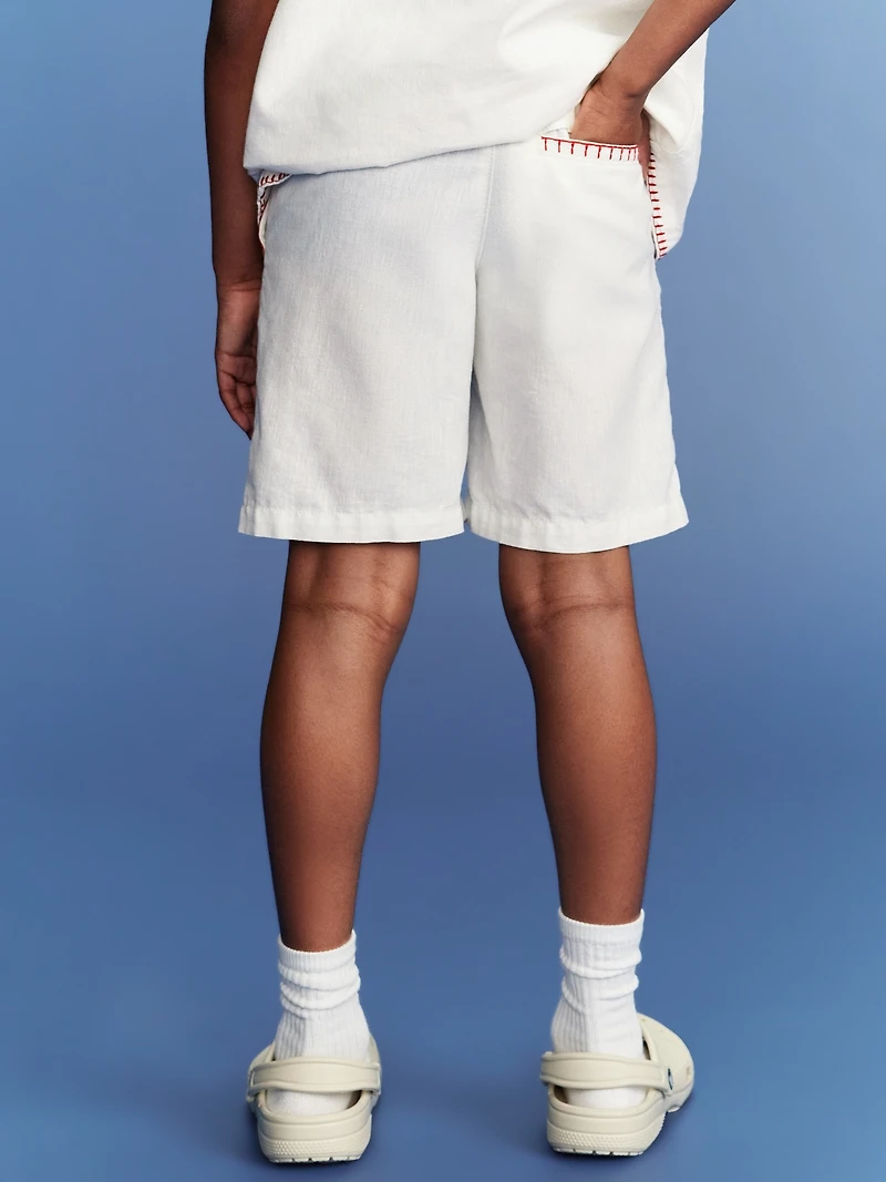 Old Navy x Disney© Mickey Mouse Knee Length Linen-Blend Shorts for Boys