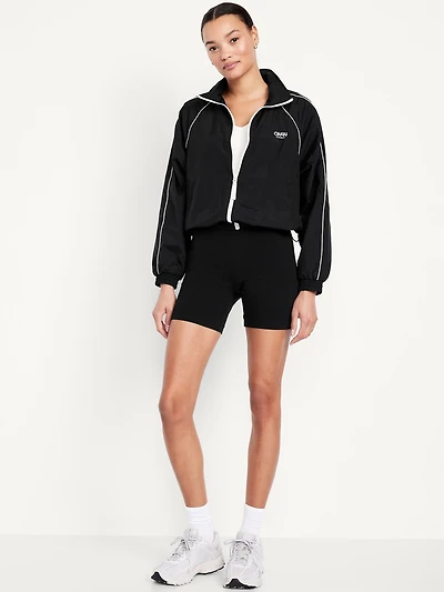 High-Waisted Biker Shorts -- 6-inch inseam