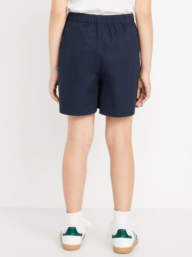 School Uniform Wrap-Front Skort for Girls