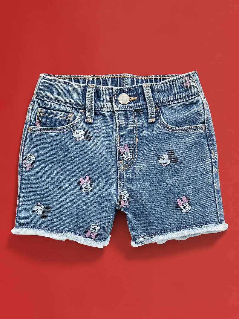 Old Navy x Disney© High-Waisted Frayed-Hem Jean Shorts for Toddler Girls