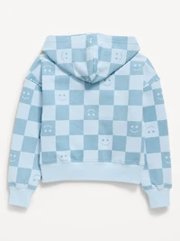 Favorite Fleece Printed Zip-Front Hoodie for Girls