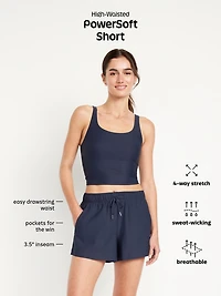 High-Waisted PowerSoft Shorts -- 3.5-inch inseam
