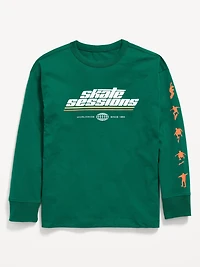 Oversized Long-Sleeve Graphic T-Shirt for Boys