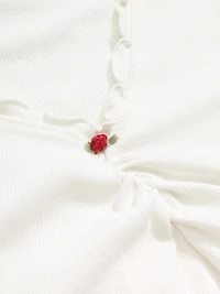 Cinched Rib-Knit Tank Top
