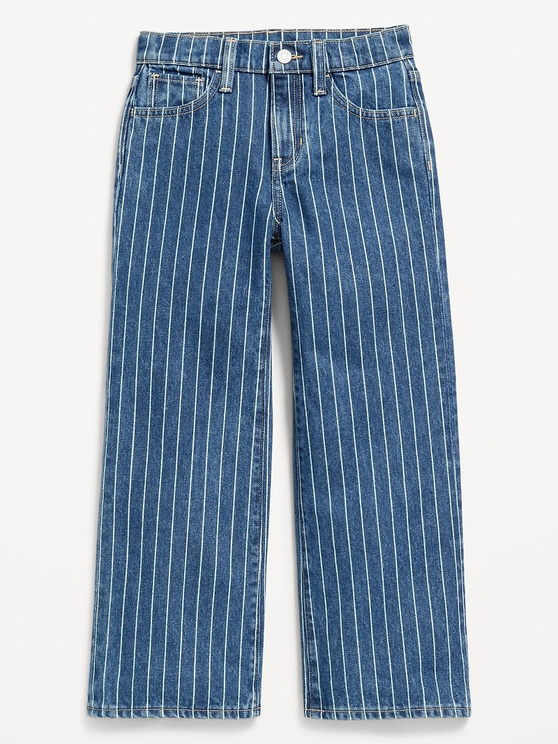 High-Waisted Baggy Wide-Leg Jeans for Girls