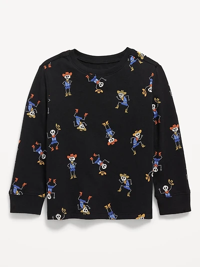 Printed Long-Sleeve T-Shirt for Toddler Boys