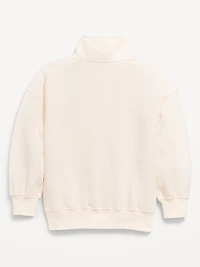 Oversized Snap-Button Sweatshirt for Girls