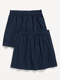 School Uniform Pleated Skort 2-Pack for Girls