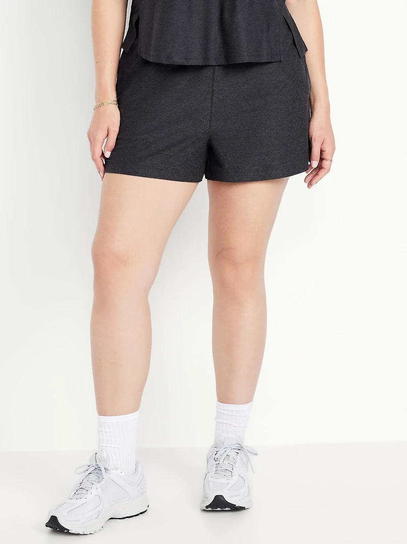 High-Waisted CloudMotion Shorts -- 3-inch inseam