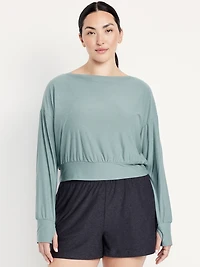CloudMotion Boat-Neck Top