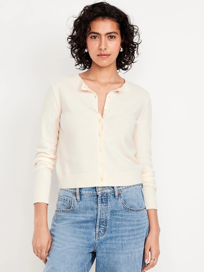 SoSoft Cropped Cardigan Sweater