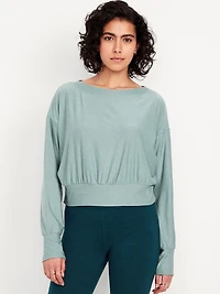 CloudMotion Boat-Neck Top