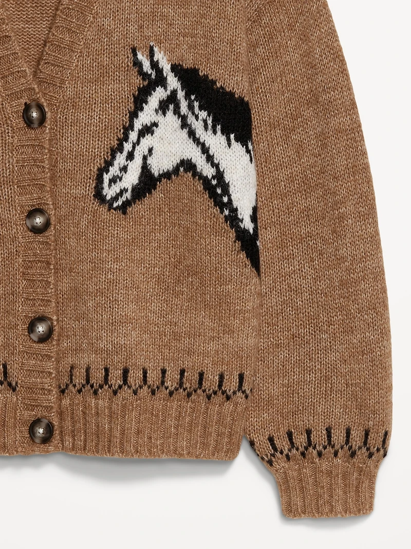 Wool-Blend Cardigan Sweater