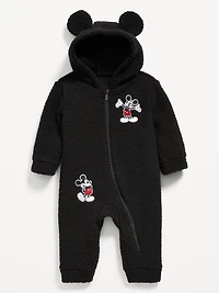 Disney© Mickey Mouse Sherpa Hooded One-Piece for Baby