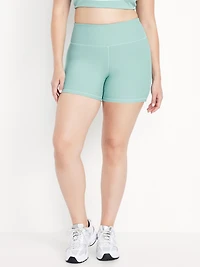High-Waisted PowerSoft Biker Shorts - 4-inch inseam