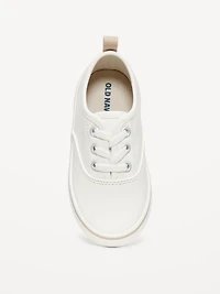 Unisex Elastic-Lace Faux-Leather Sneakers for Toddler