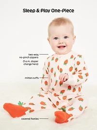 2-Way-Zip Sleep & Play Footed One-Piece 5-Pack for Baby