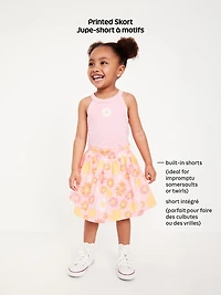 High-Waisted Skort for Toddler Girls