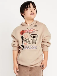 Favorite Fleece Oversized Graphic Pullover Hoodie for Boys