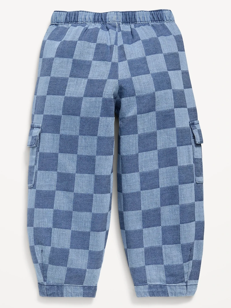 Barrel-Leg Cargo Pants for Toddler Girls