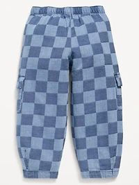 Barrel-Leg Cargo Pants for Toddler Girls
