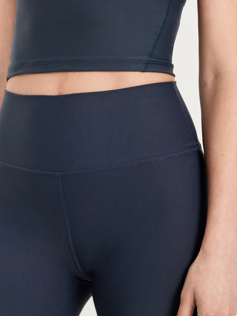 High-Waisted PowerSoft Rib Mix 7/8 Leggings