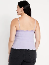 Lace-Trim Cami Tank Top