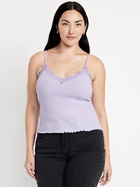 Lace-Trim Cami Tank Top