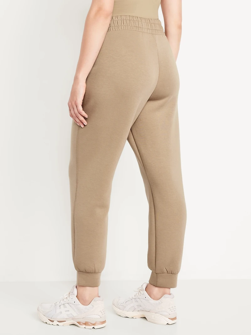 High-Waisted Bounce Fleece Jogger Sweatpants