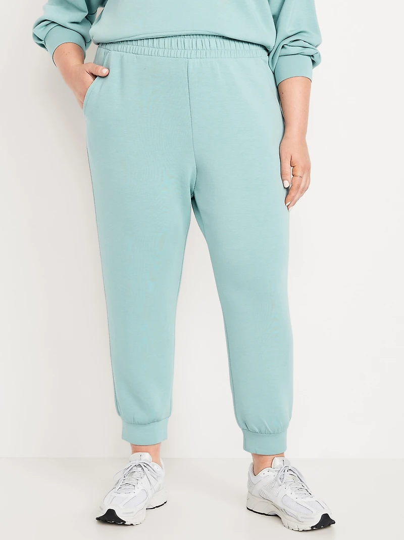 High-Waisted Bounce Fleece Jogger Sweatpants