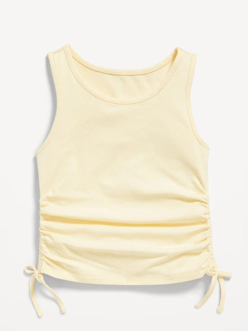 Side-Ruched Tank Top for Girls