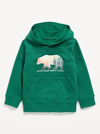 Logo-Graphic Fleece Pullover Hoodie for Toddler Boys