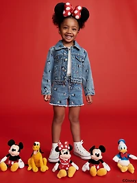 Old Navy x Disney© High-Waisted Frayed-Hem Jean Shorts for Toddler Girls