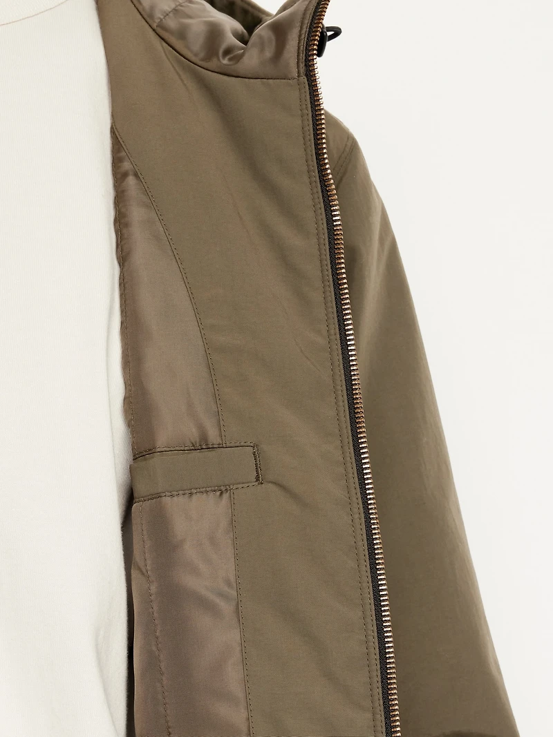Water-Resistant Tech Zip Jacket