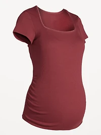 T-shirt à col trapèze de maternité